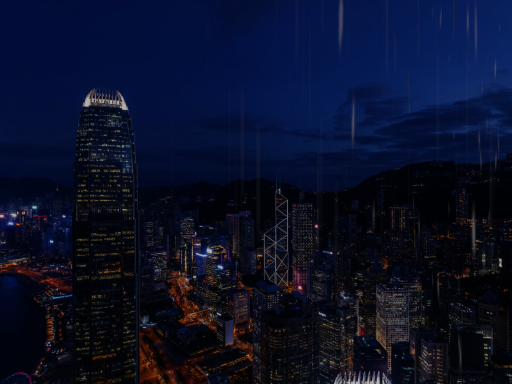 雨中小房屋