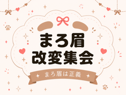 まろ眉改変集会