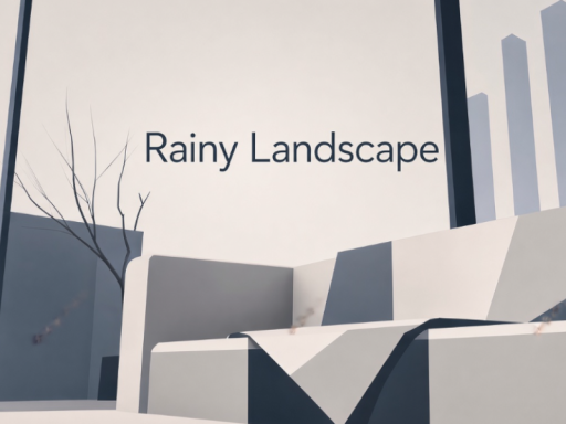 Rainy landscape