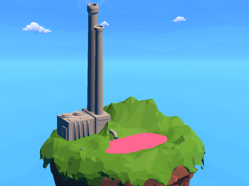 a factory that makes pink water