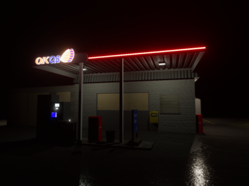 Lone Gas Station