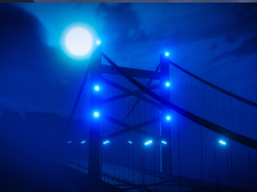 夜の鉄橋