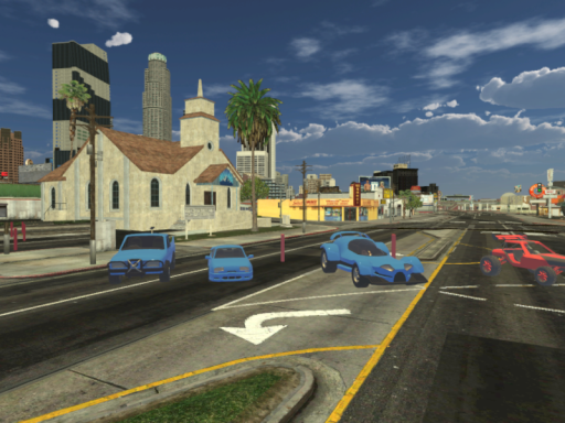 Low Poly GTA 5 map