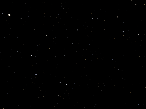 Floating in space