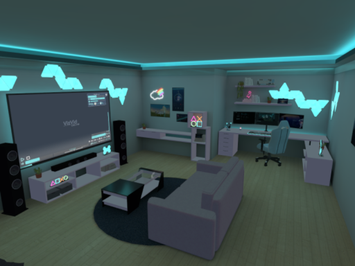 Blue Gaming Room