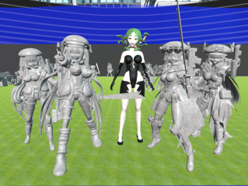 A Stadium Statue