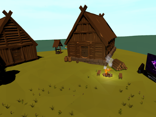 Low Poly Chill Island WIP