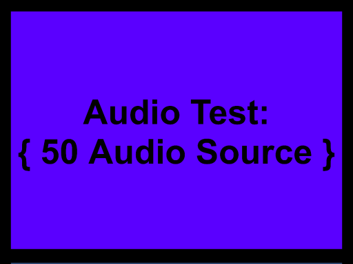 Audio Test ｛ Broken Mirrors Test ｝