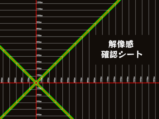 HMD解像感確認シート