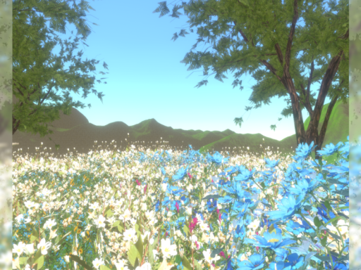 VRChat向けワールド『地形５種セット＋花』