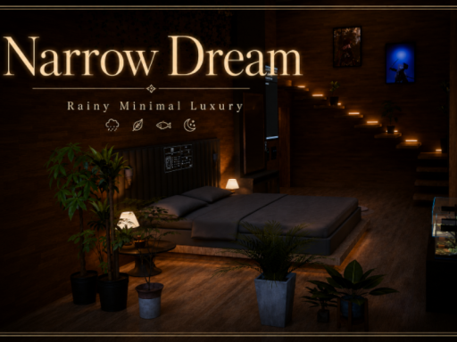 Narrow Dream Rainy Minimal Luxury