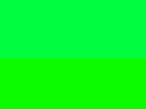 just green screen and mirror
