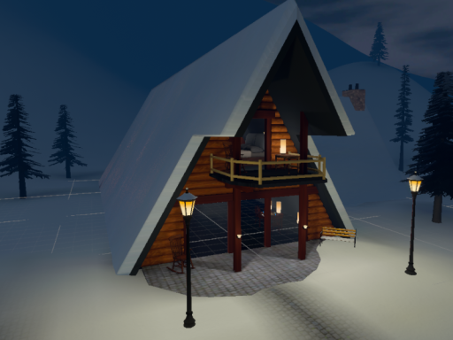 Cozy Winter Cabin