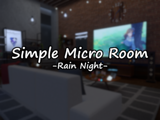 Simple Micro Room -Rain Night-