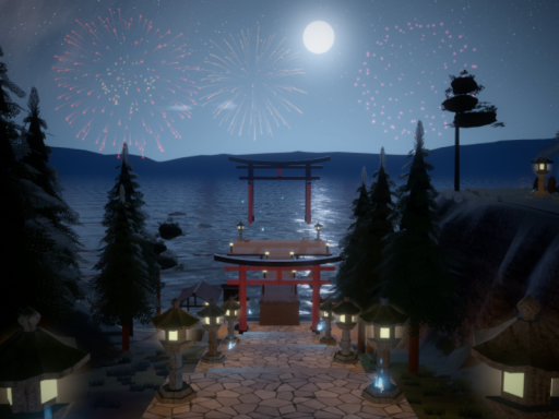 月夜狐社 Moonlit Fox Shrine