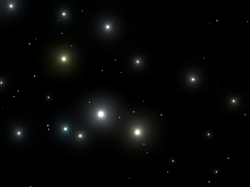 Random Particle Starfield