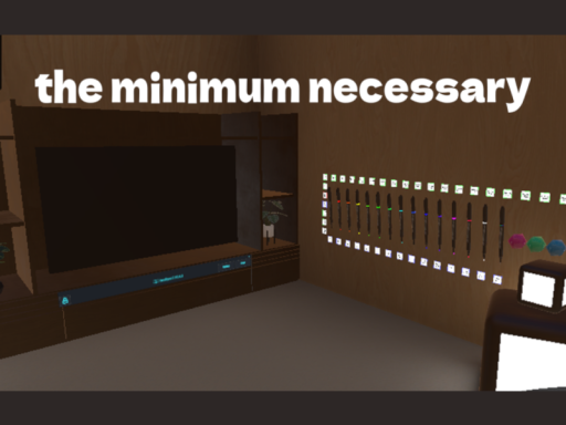 the minimum necessary