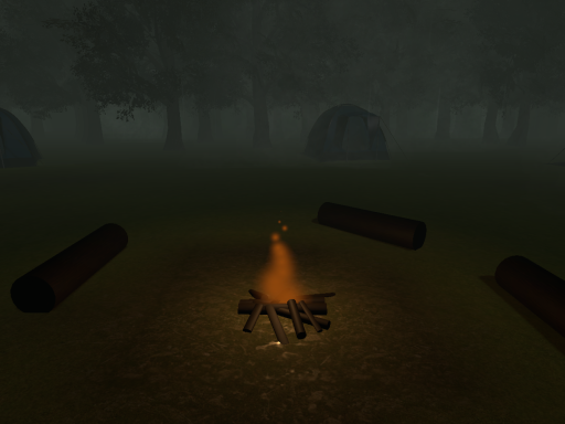 Tents in the Rain