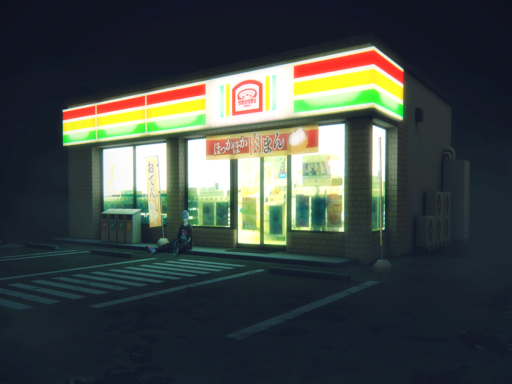 夜のコンビニ night convenience store