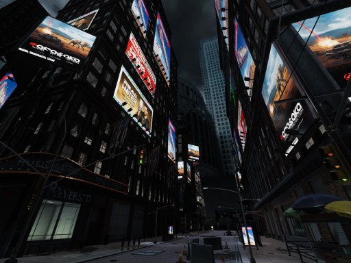 Rainy City Street