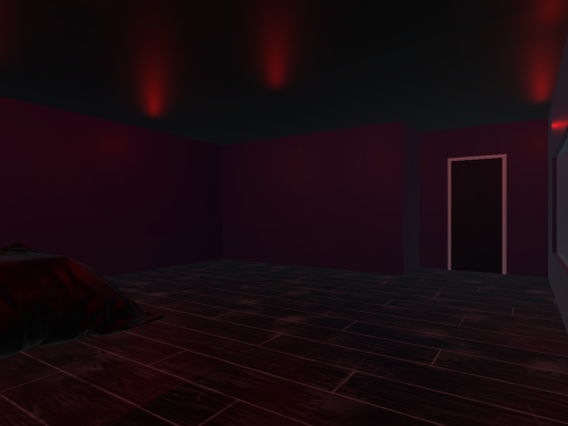 Floating room in space