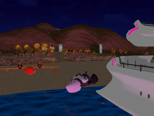 beached