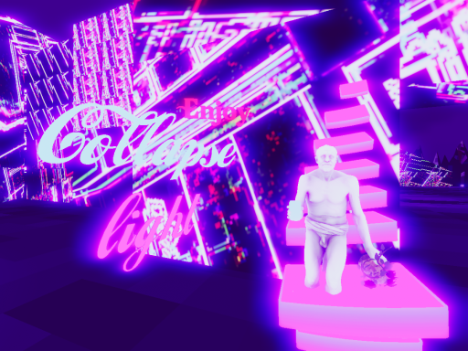 Vaporwave town