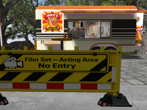 Inky's Food Truck FILMSET