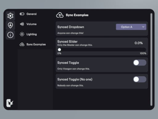 WorldUI Menu Demo