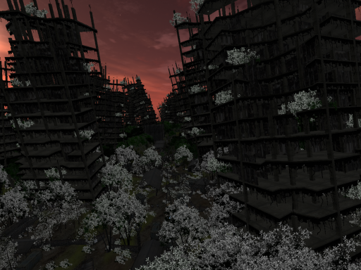 destroyed city Night “WIP“