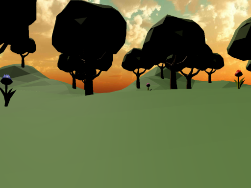 Calm Village In The Woods