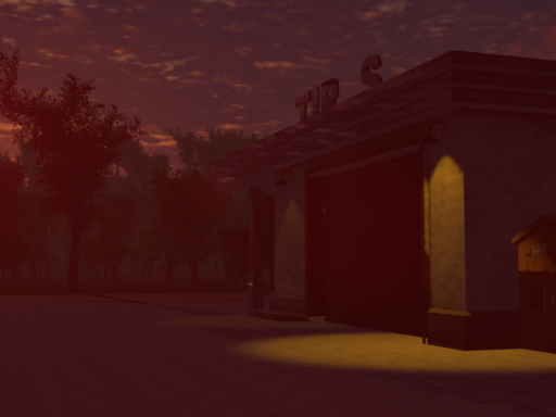 Lone gas station