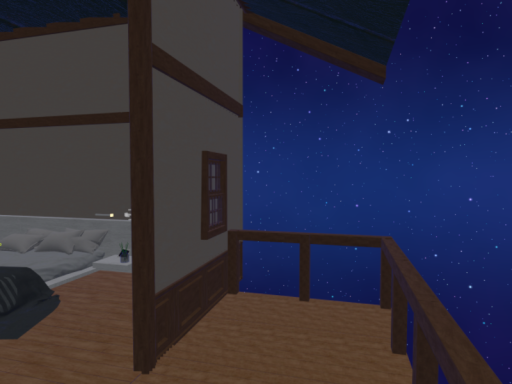 星が見える家