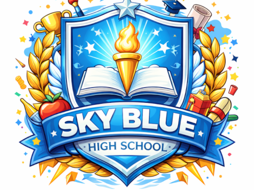 Sky blue official office
