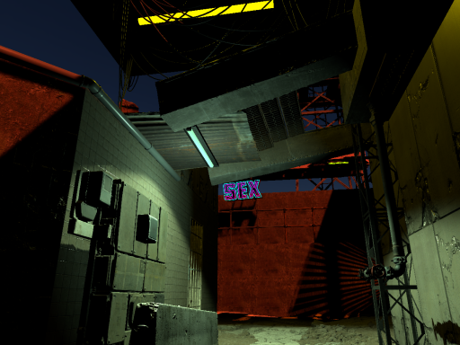 Cyberpunk alley