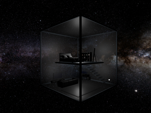 A box in space