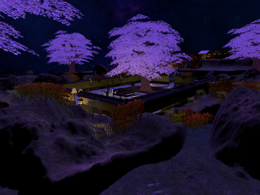 Night cherry blossom 'yozakura'