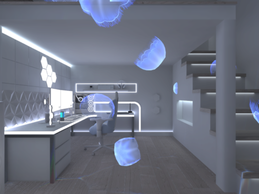 foggy gaming room
