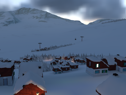 in the mountains