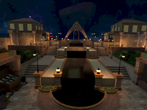 Market Place at night