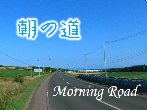 【北海道】朝の道