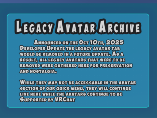 Legacy Avatar Archive