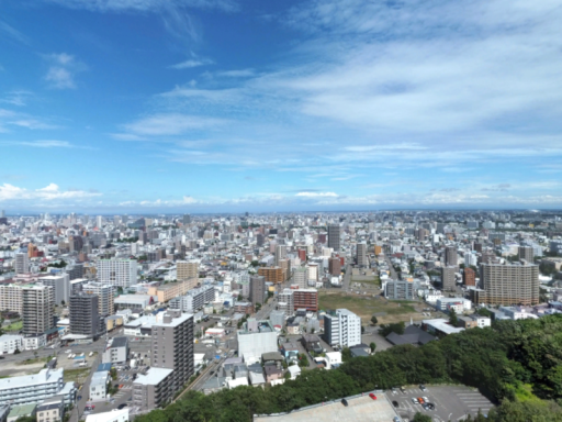 札幌市の中の近代的建築