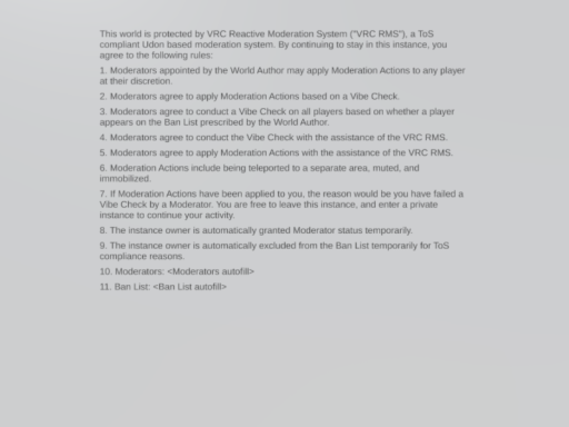 VRC RMS PoC