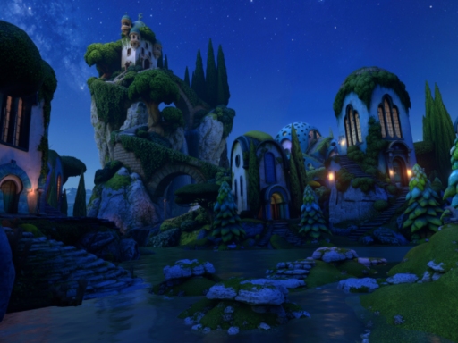 Moonlit Town