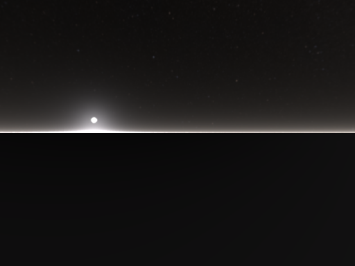 A blank world with two suzannes