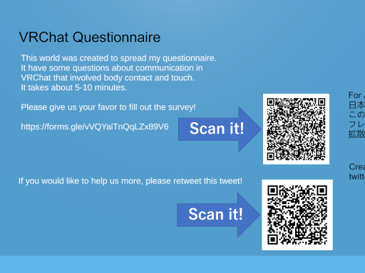 VRChat questionnaire