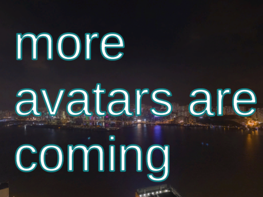 Hero-chan's avatar world Taking a brake from avatars