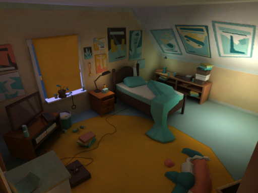 （Plotagon teen bedroom） Night and Day map