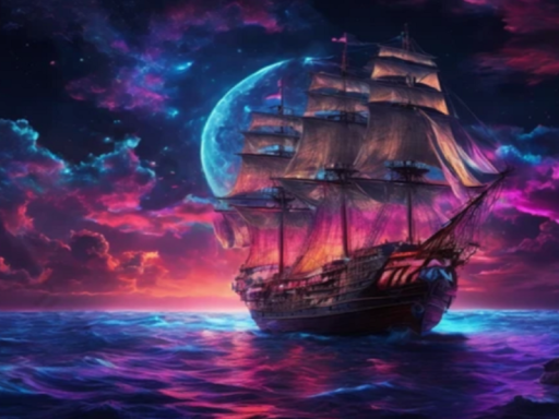 Angel and Hell's Pirate Ship for Relaxing